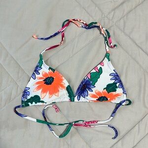 Old Navy Neon Floral Bikini Top